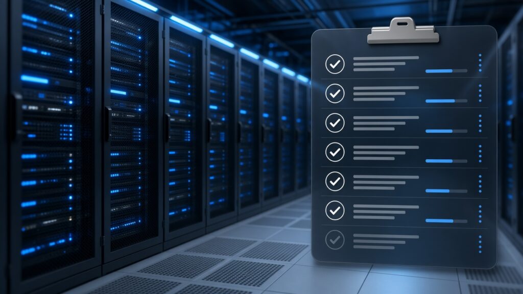 Data center gap analysis assessment